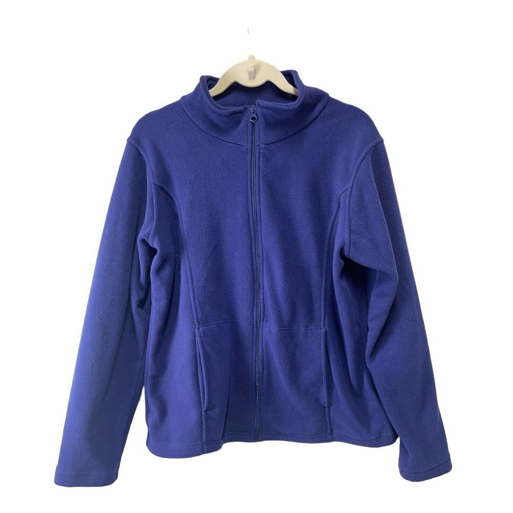 Cabelas Jacket‎ Women's  Size Large Zip Up Long Sleeve Outdoors Purple Fleece